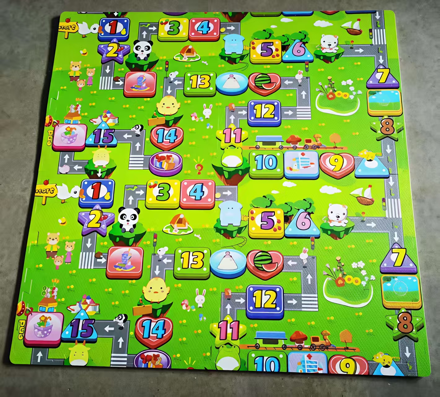 数字棋盘爬行垫